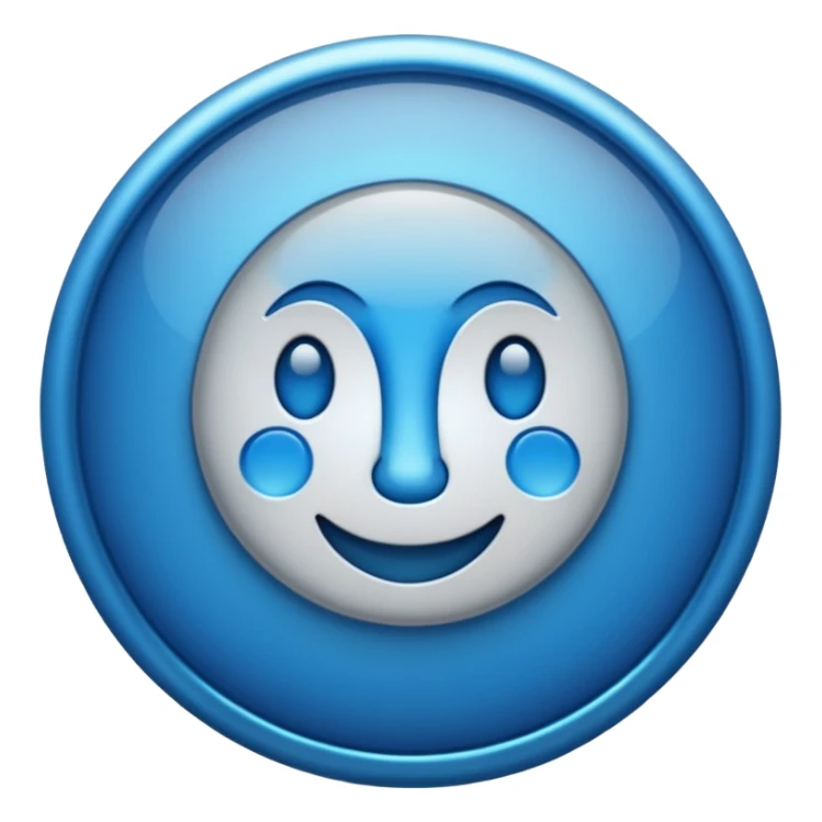 Blue  tick emoji sticker
