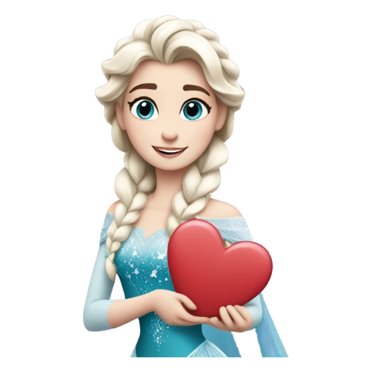 Elsa with valentine  sticker