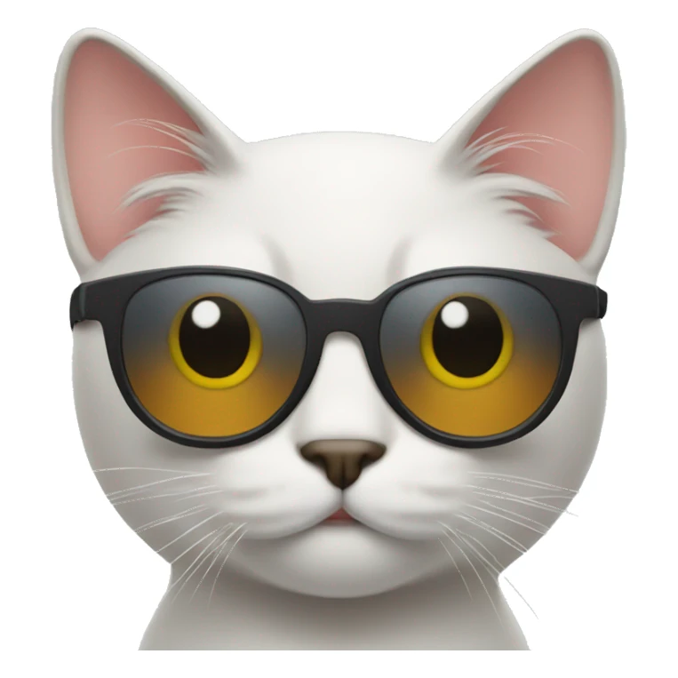 Cat with sunglasses sticker