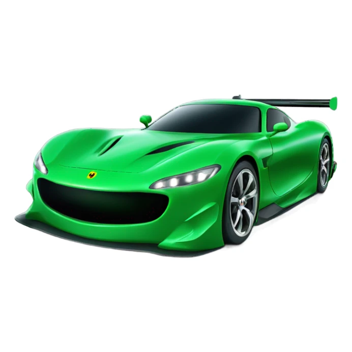 racecar night time green sticker