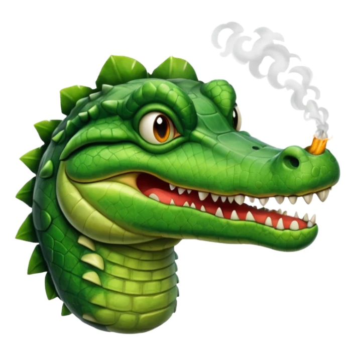 cocodrilo fumando  sticker