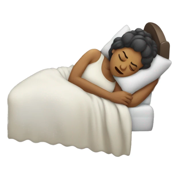 woman sleeping having nightmare sticker