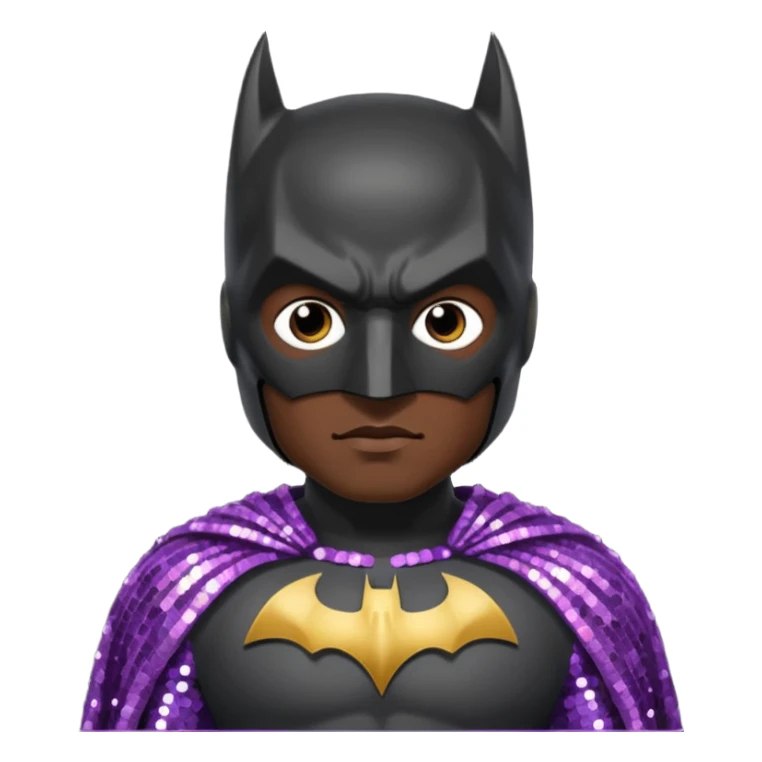Batman with Sequin Outfit sticker