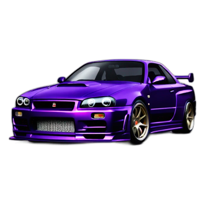 gtr r34 midnight purple sticker