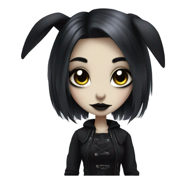 goth bunny girl sticker