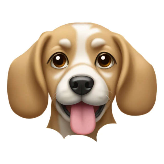 dog crying noodles and waffles sticker