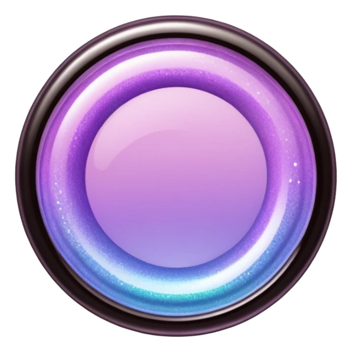 lilac gradient glitter cosmetics sticker