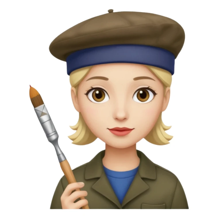 artiste peintre à sticker