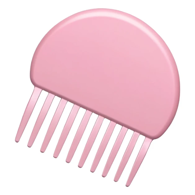 pastel pink round comb sticker
