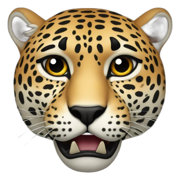 the angry-looking jaguar sticker