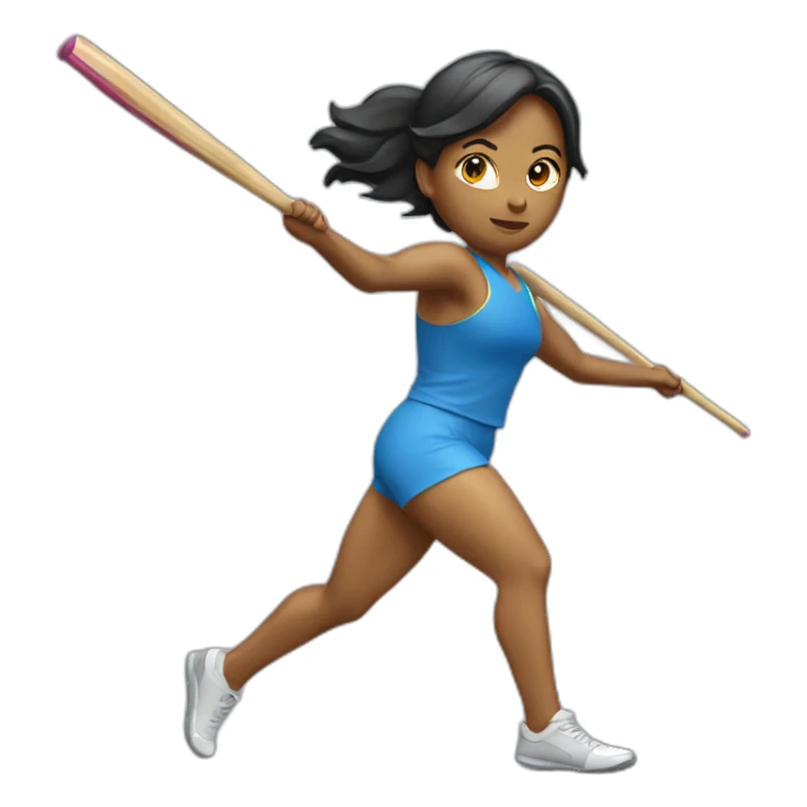 javelin throw female sticker