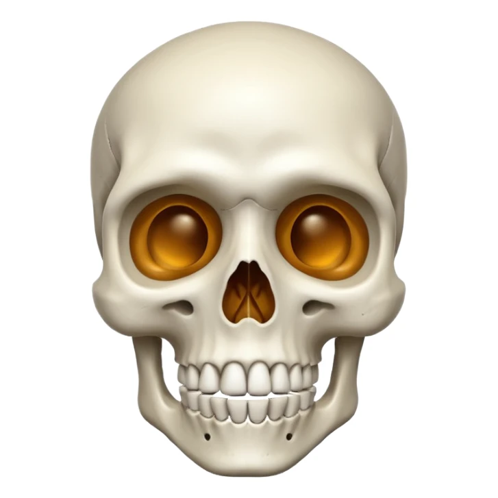 Skeletten head sticker