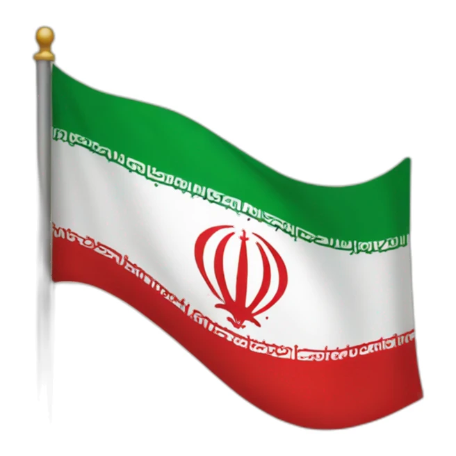 Old Iranian flag sticker