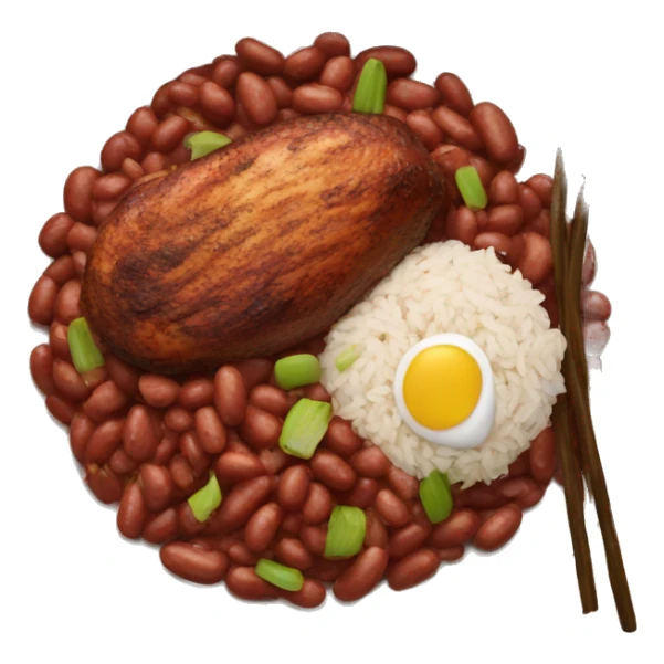 Red Beans and Rice with jerk Chicken sticker