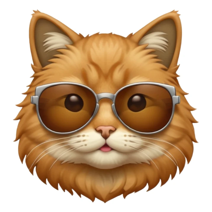 Cat wearing sunglasses sticker