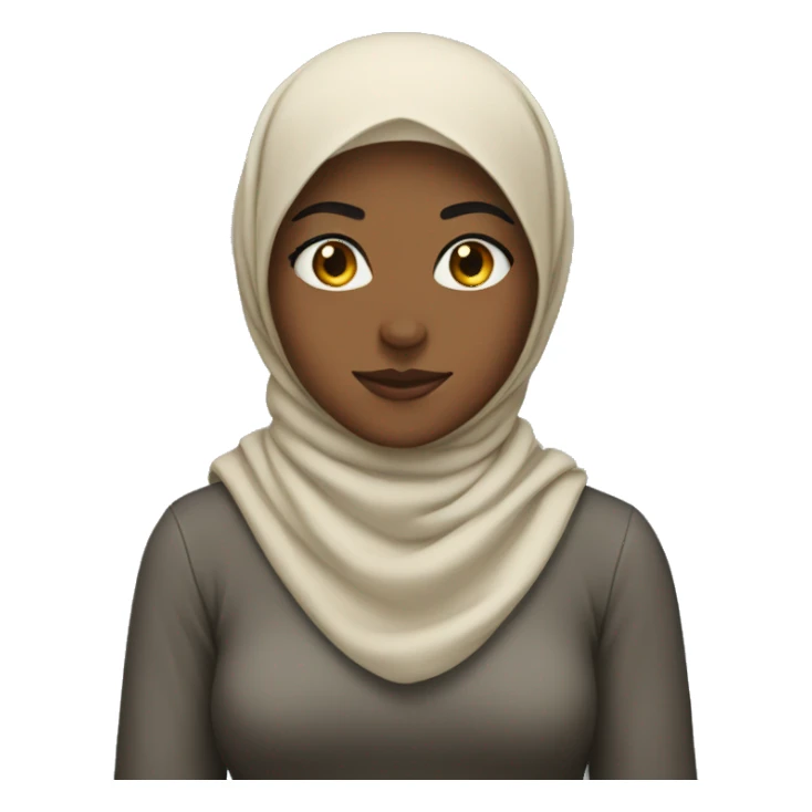 person with a hijab cool sticker
