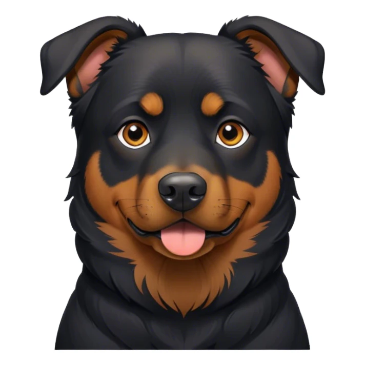 Black Rottweiler/German Shepard mix. sticker