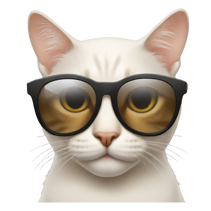 Cat in sunglasses sticker