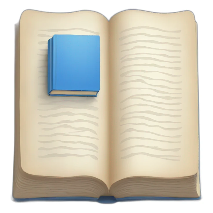 blue book minimalist sticker