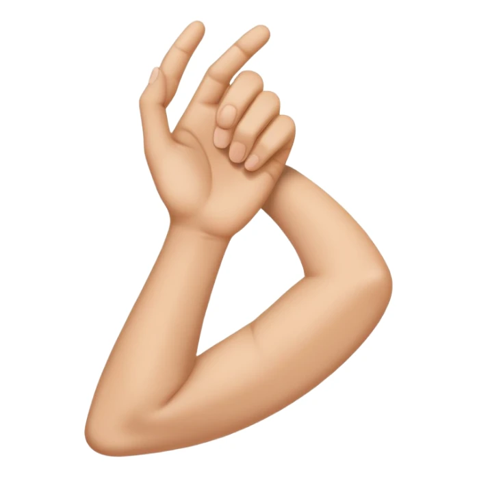 Hand holding neck  sticker