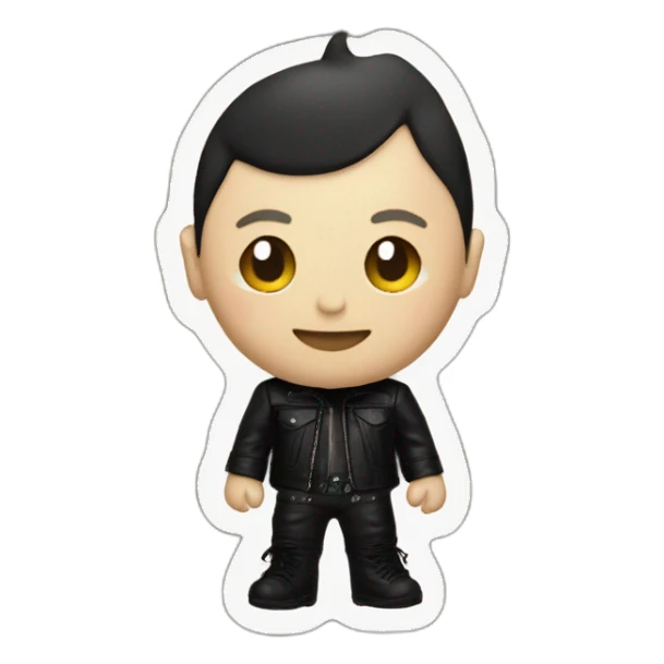 Billy corgan leather top sticker