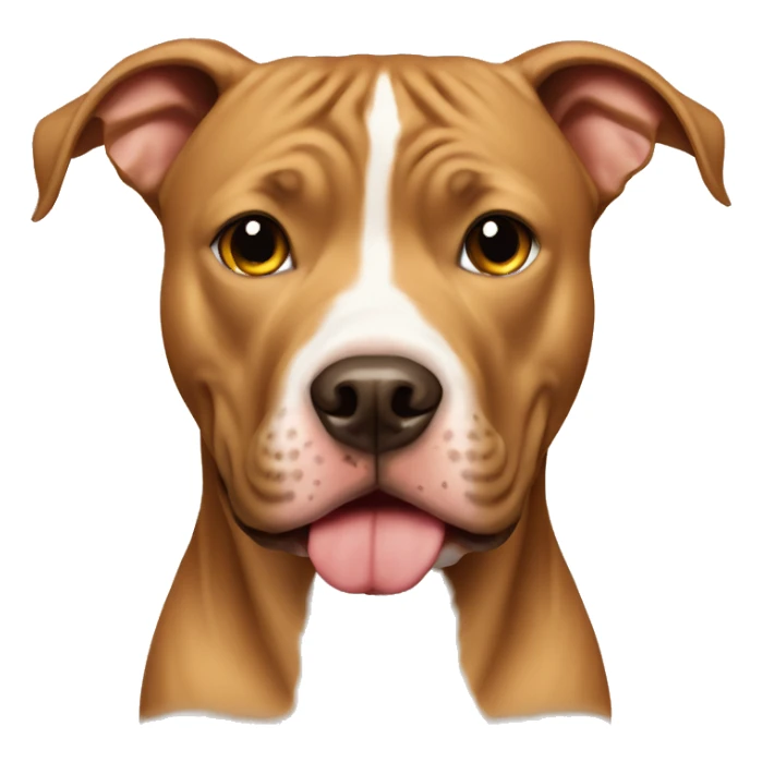 Tan pitbull  sticker