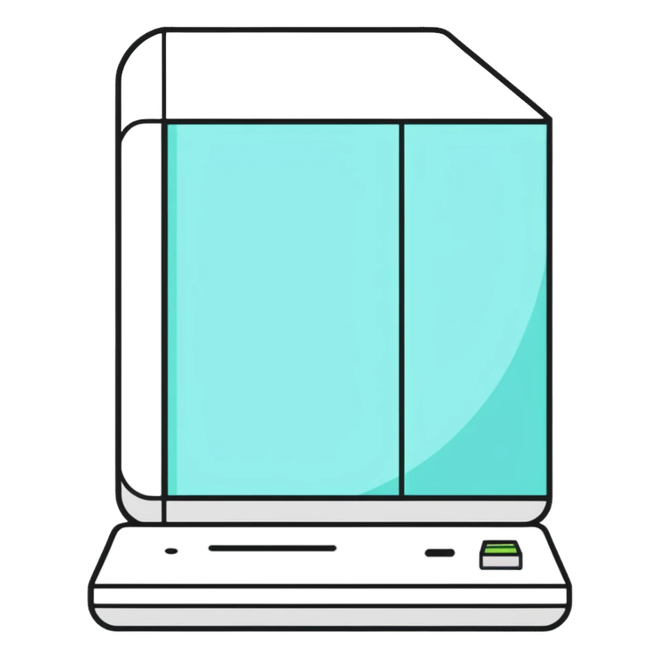 sticker style tech lab, bold outlines, fun vibe sticker