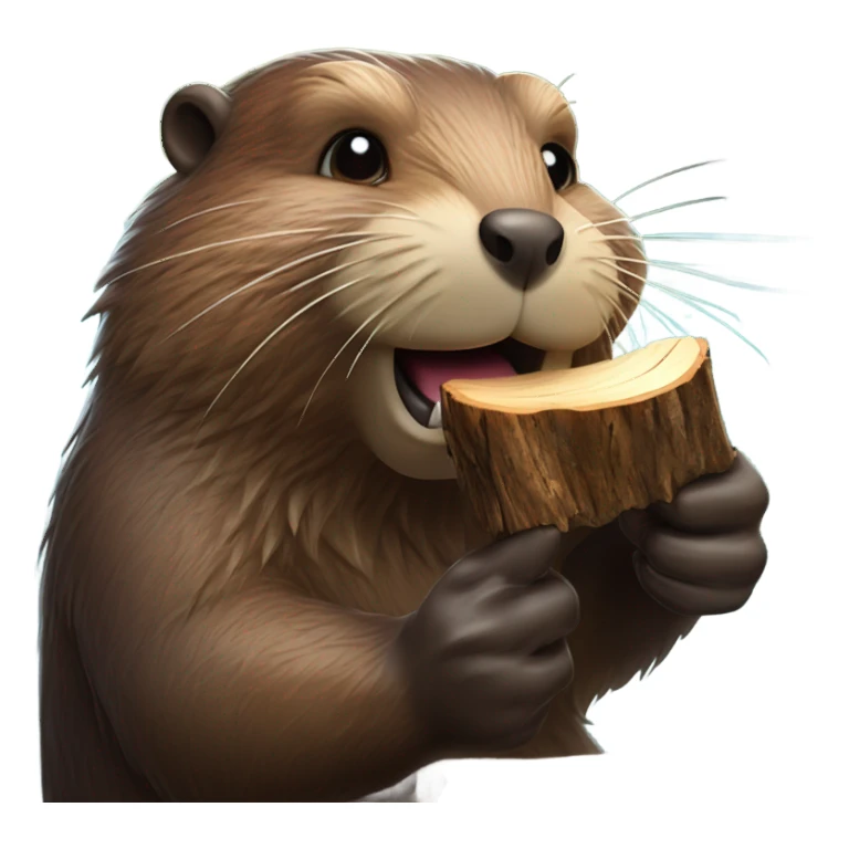 Beaver eat sticker