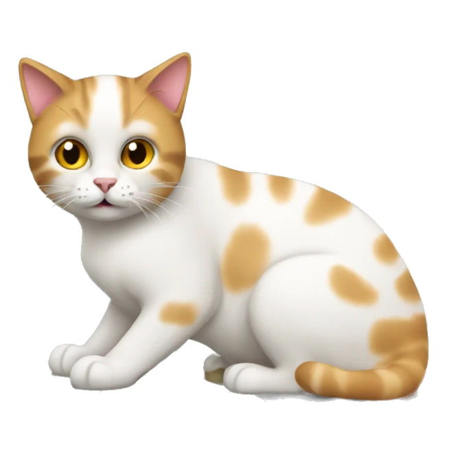 Cat typing on laptop sticker