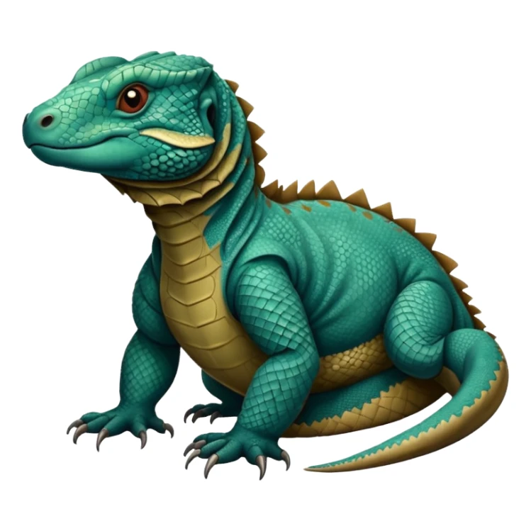 komodo dragon, exotic animal sticker