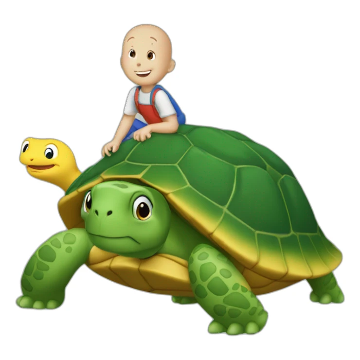 Une tortue sur un caillou sticker