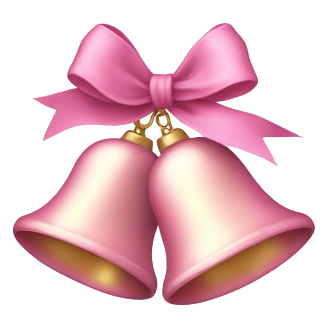 Light pink Christmas bells sticker