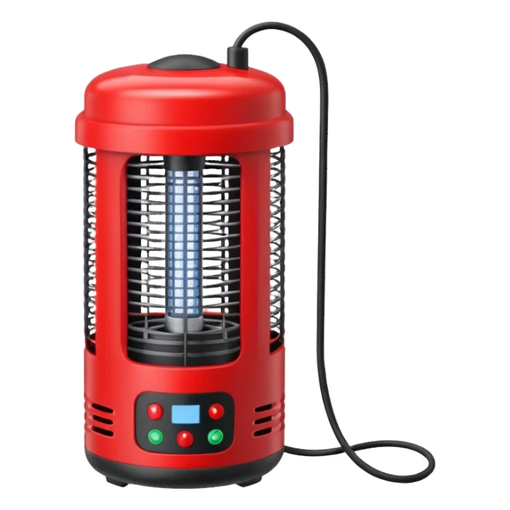 red bug zapper machine sticker