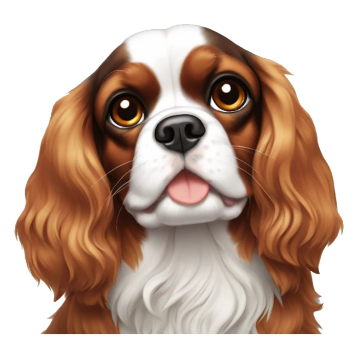 Tricolor cavalier King Charles spaniel sticker