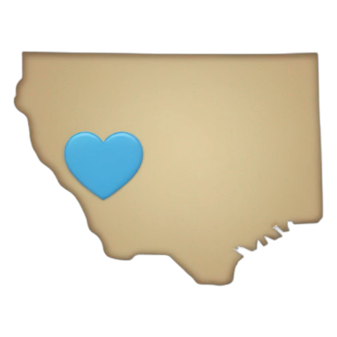 North Carolina outline with a heart inside sticker