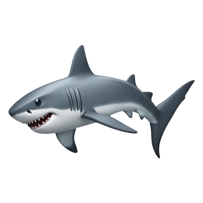 shark with two legs sticker