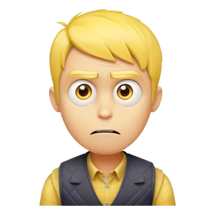 Fear character from inside out movie sticker