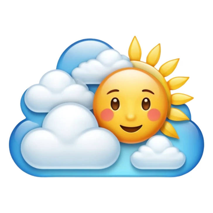 sunny weather sticker