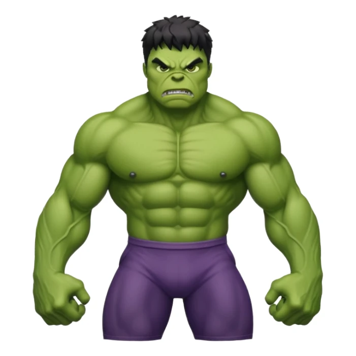 Alien buff as hulk sticker