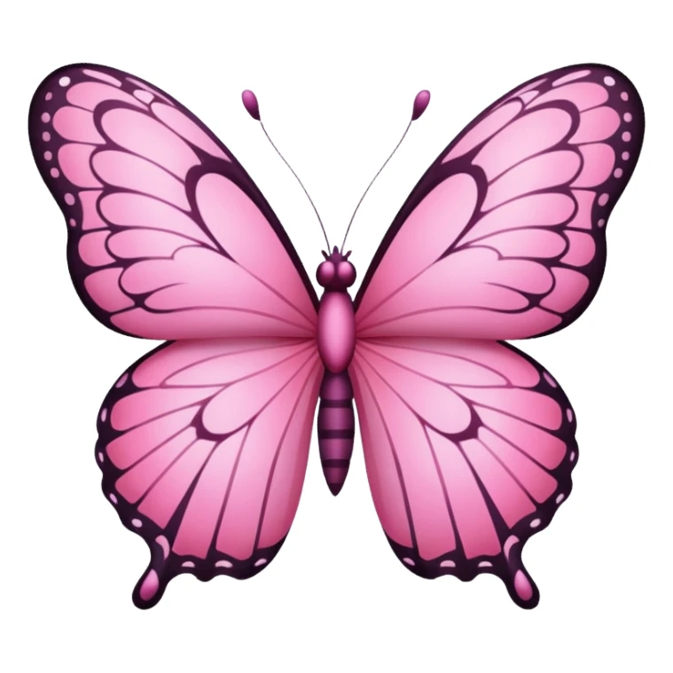 borboleta rosa sticker