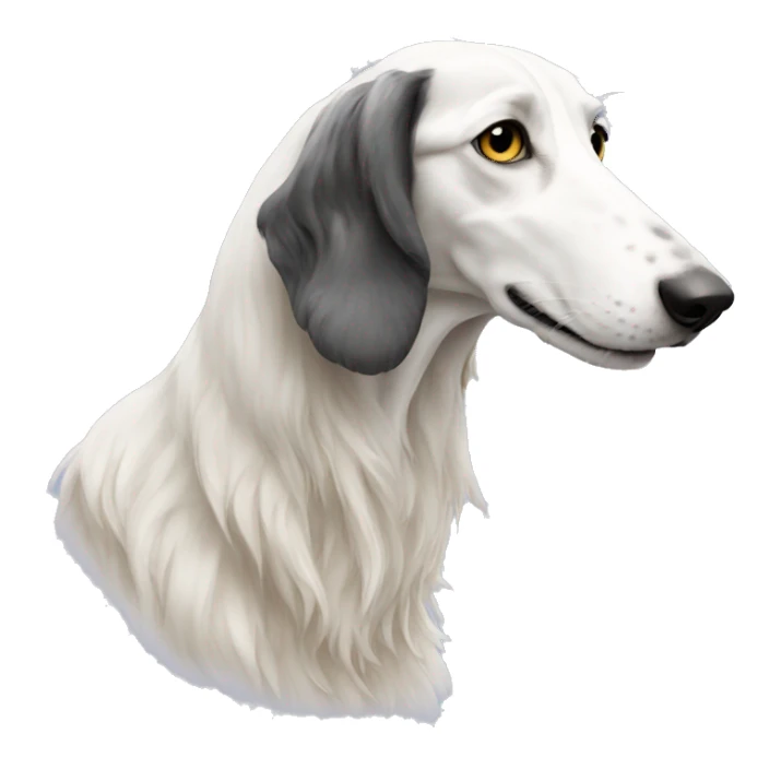 borzoi with livery long nose sticker
