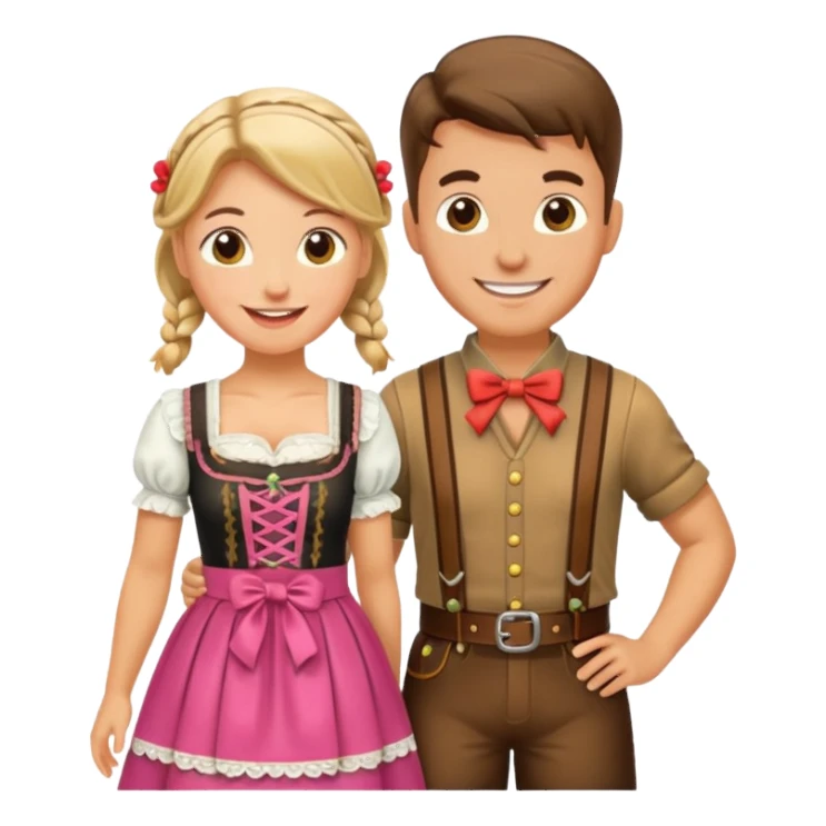 Dirndl und Lederhose  sticker