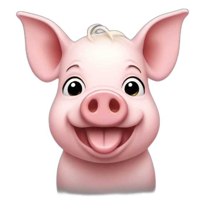rockstar pig sticker