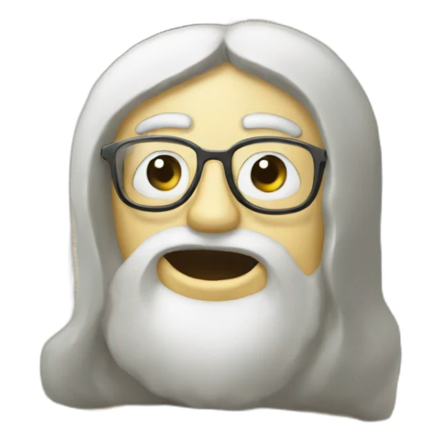 Bible with face sticker