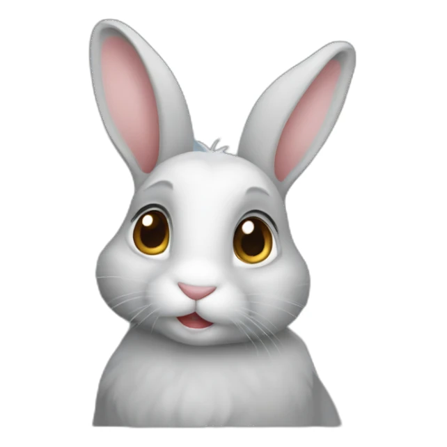 rabbit-gray-lopear sticker