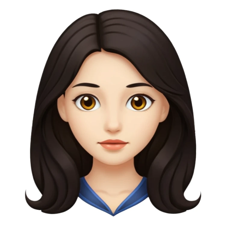 Pelinegra bonita sticker