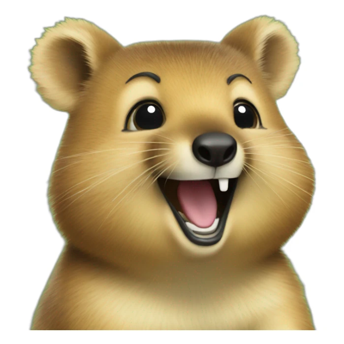 happy quokka sticker