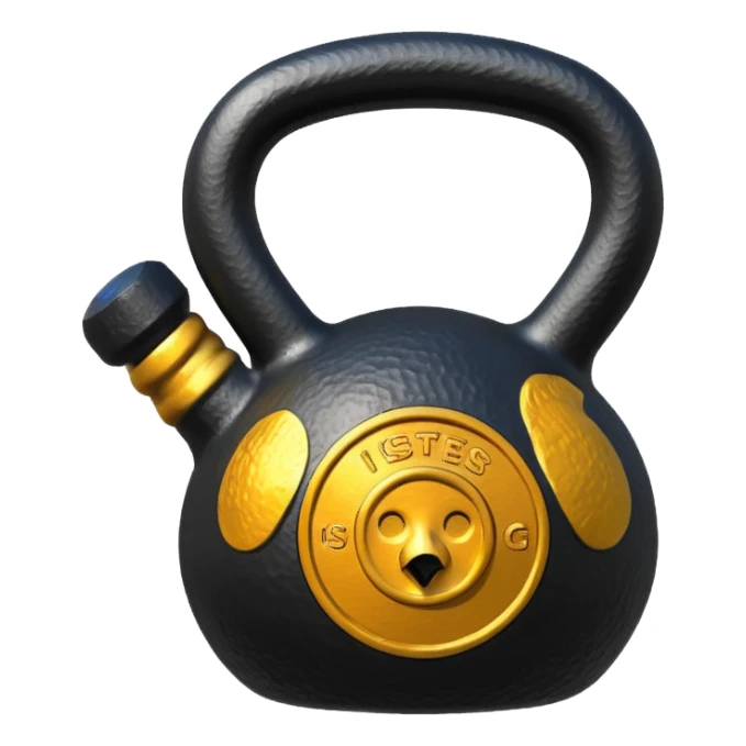 спортивная гиря sticker