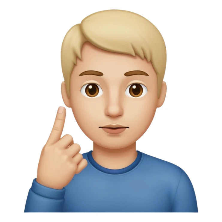 Middle Finger in nose  sticker