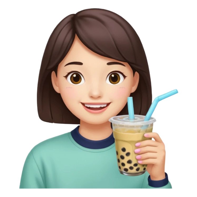 Preppy Boba  sticker